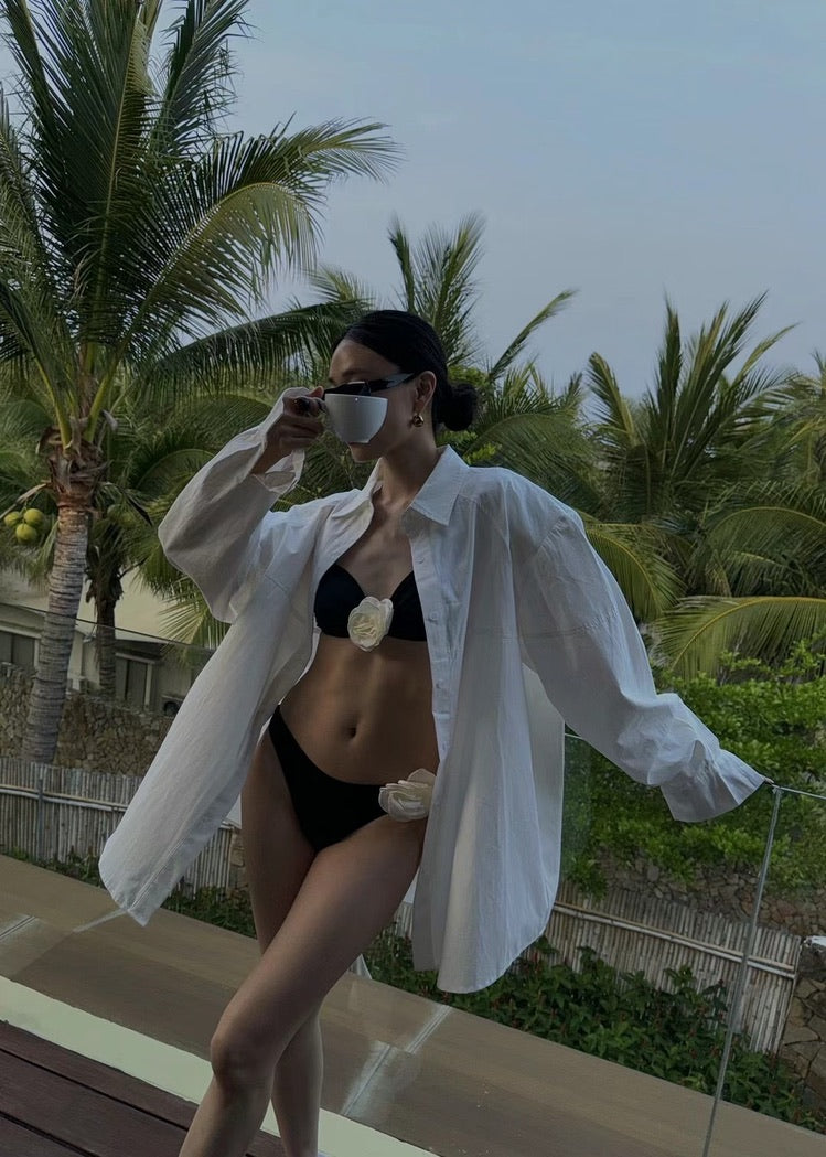 歐美玫瑰比基尼