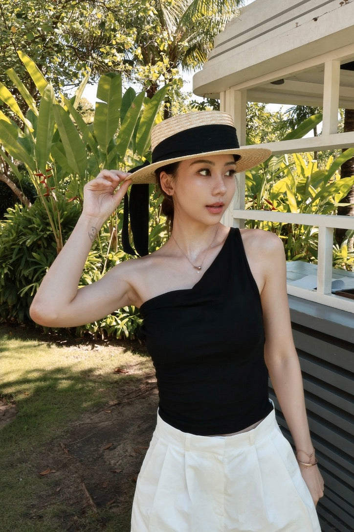 夏日多穿法bra top-黑