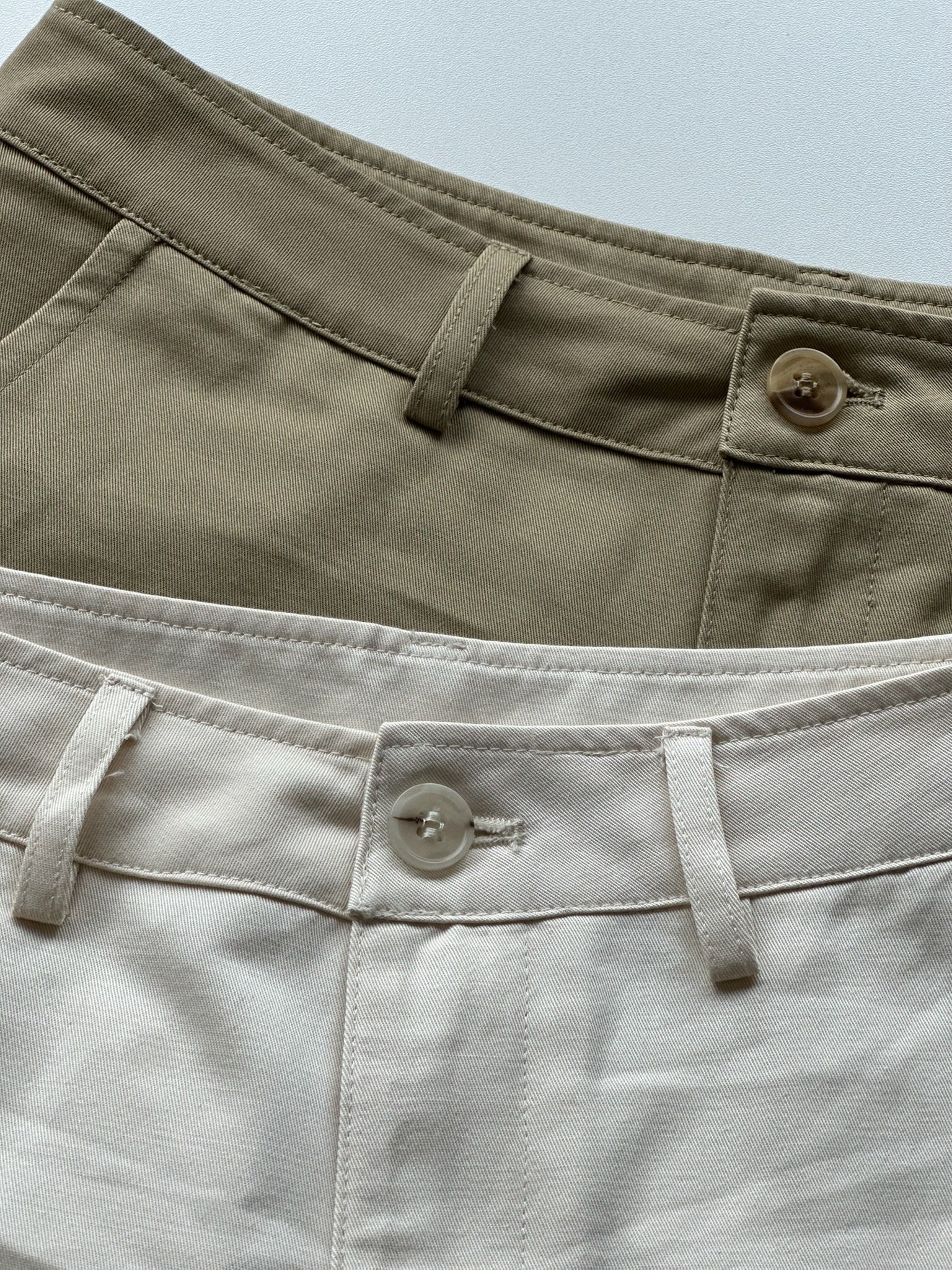 挺版工裝休閒短褲-卡其