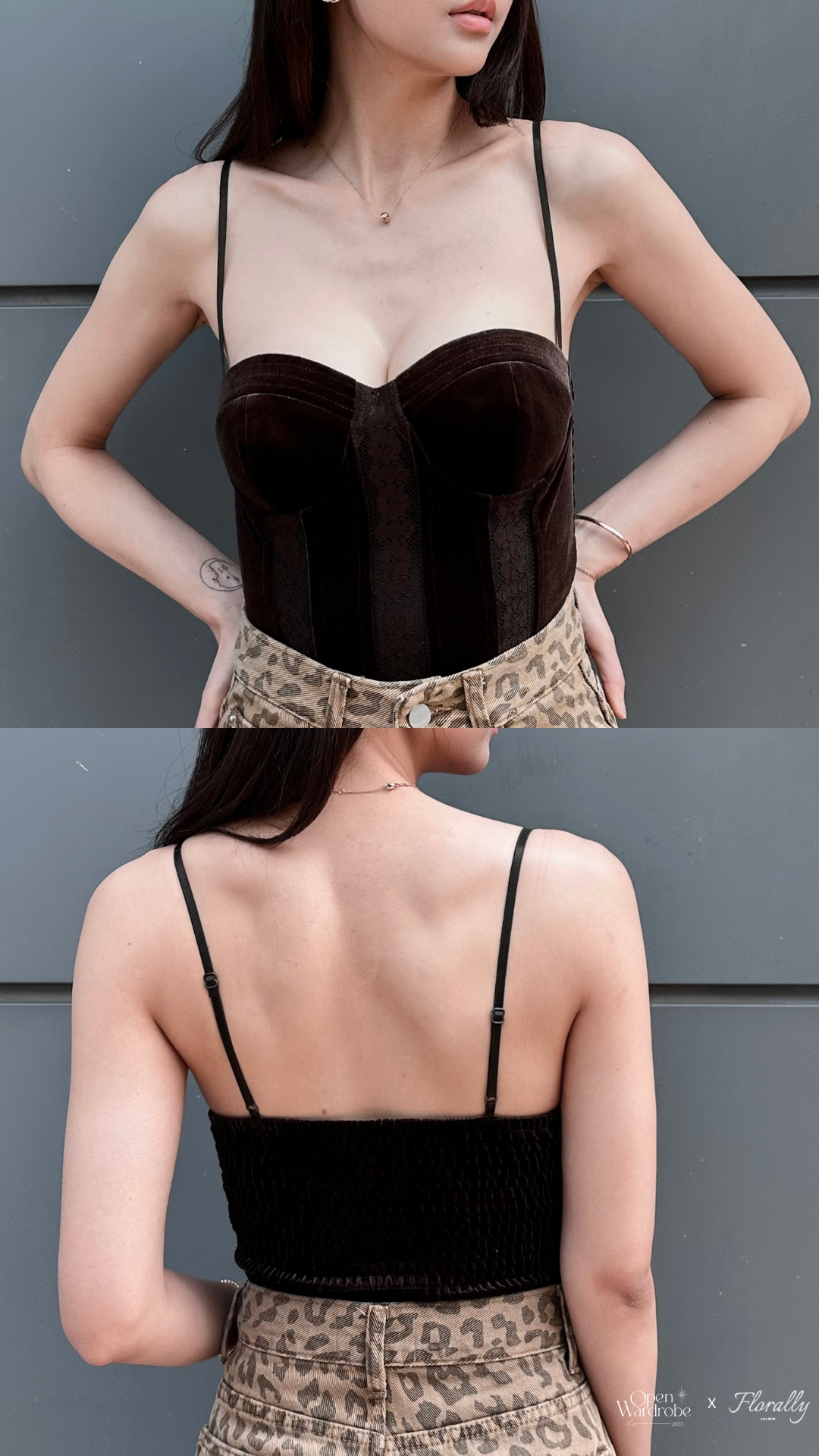 Shell Lace Vest - Silky Coco