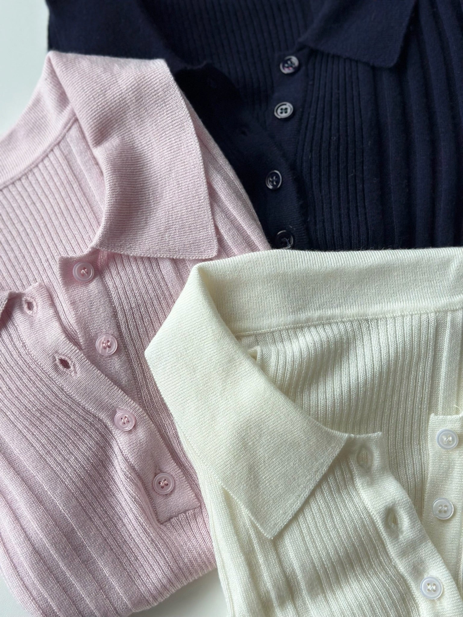 微風polo針織衫-粉