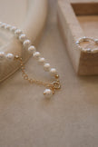 Pure white pearl necklace