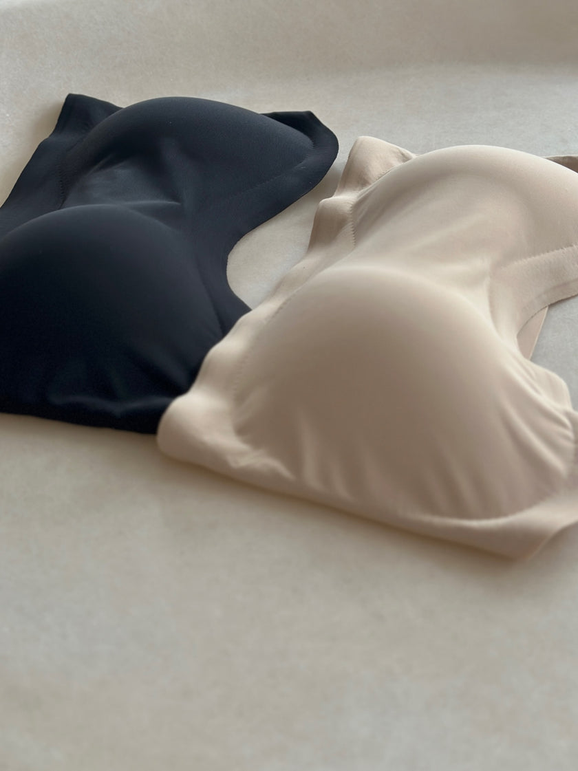 無痕防滑平口內衣-黑色