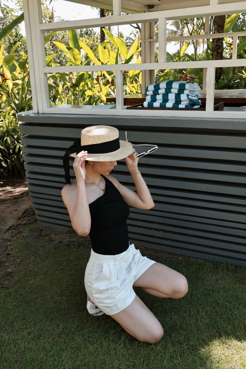 夏日多穿法bra top-黑