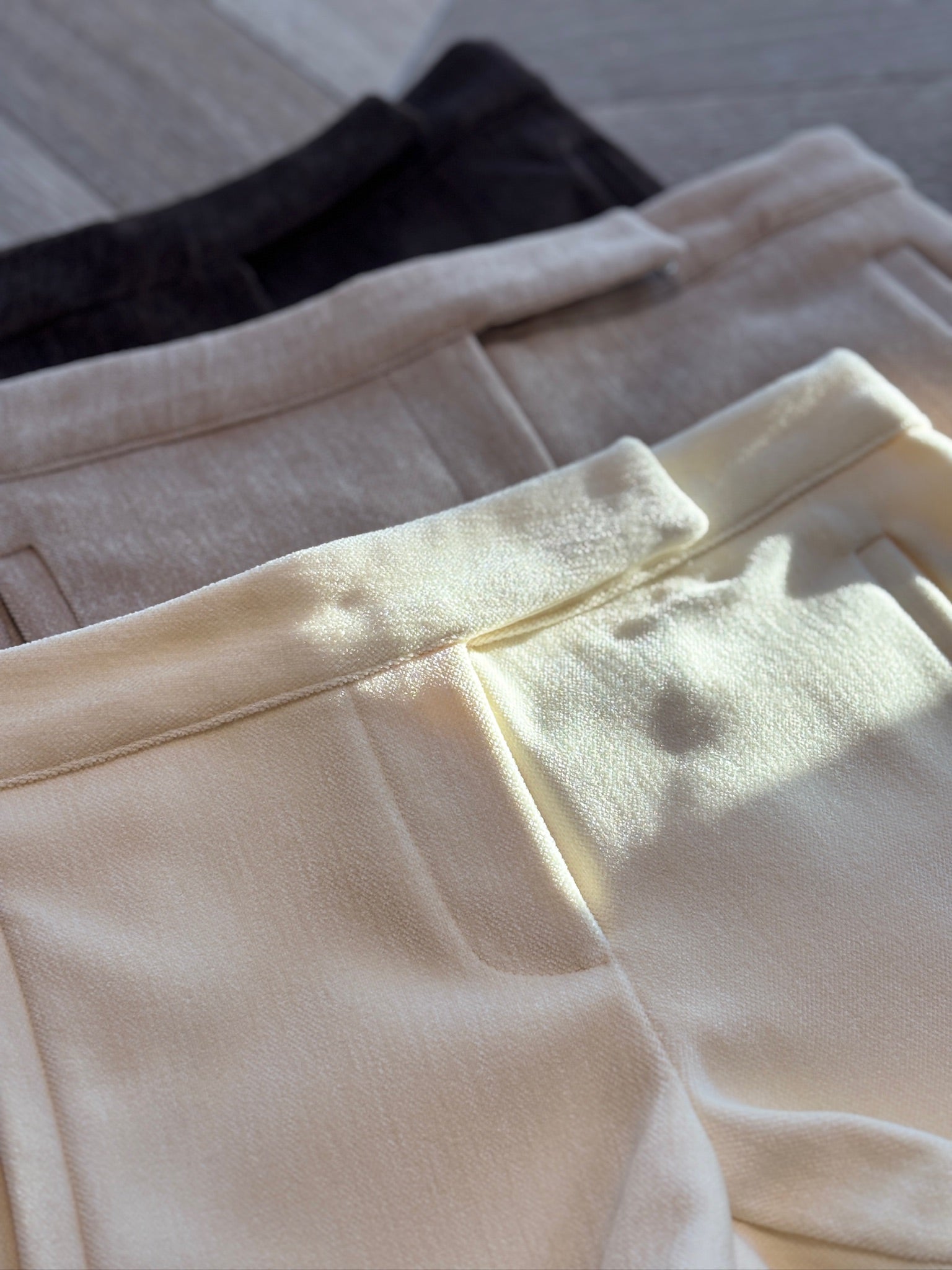 霧光低腰短褲-杏