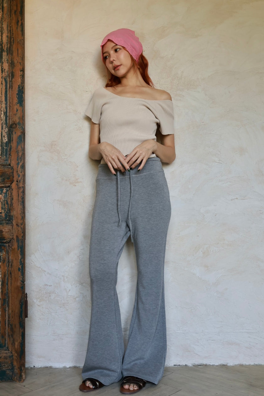 空氣感運動休閒褲-灰