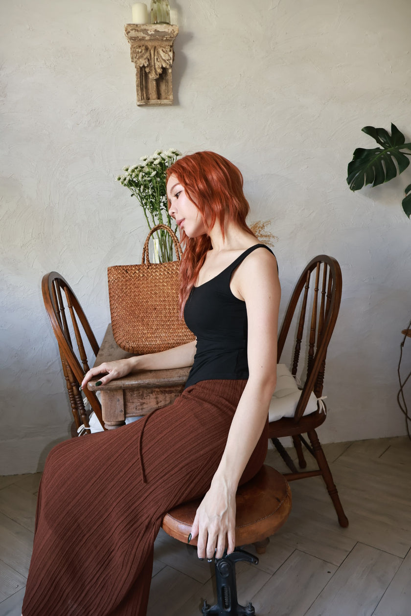 裸感降溫胸墊背心-黑