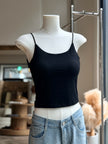 細肩挖U美背Bra top-白