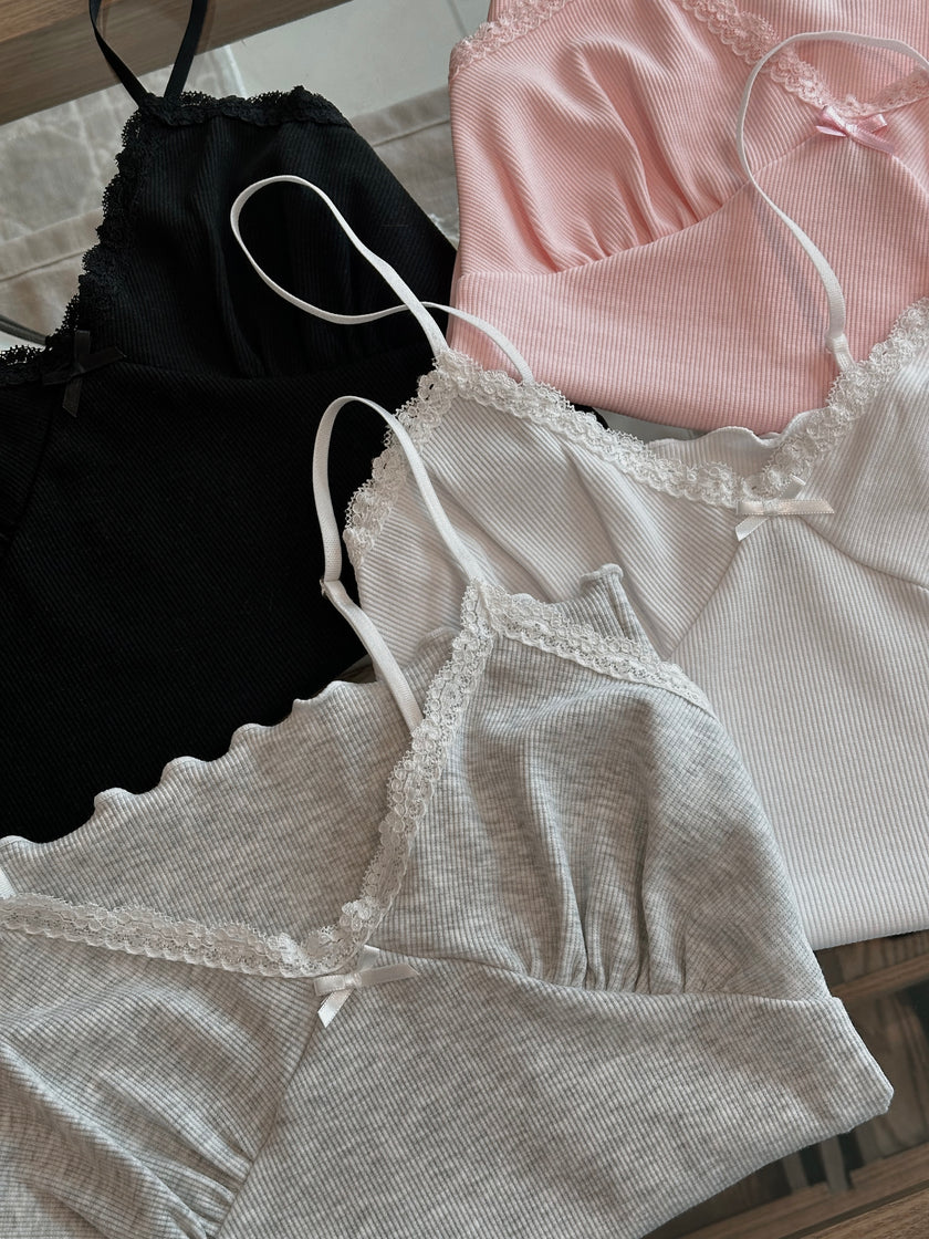 芭蕾風蝴蝶結小吊帶