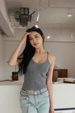 Multi-Wear V-Neck Tie Vest - Gray