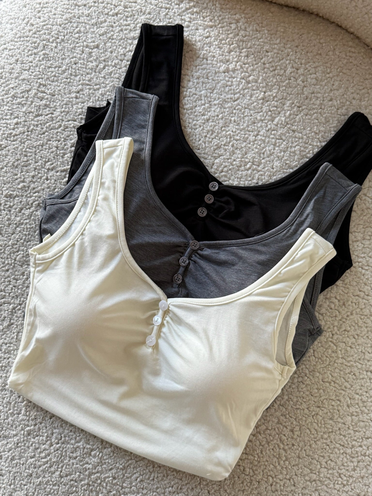 雲感披肩斜裁bra top-黑