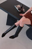 Knight low heel mid-calf boots-black 
