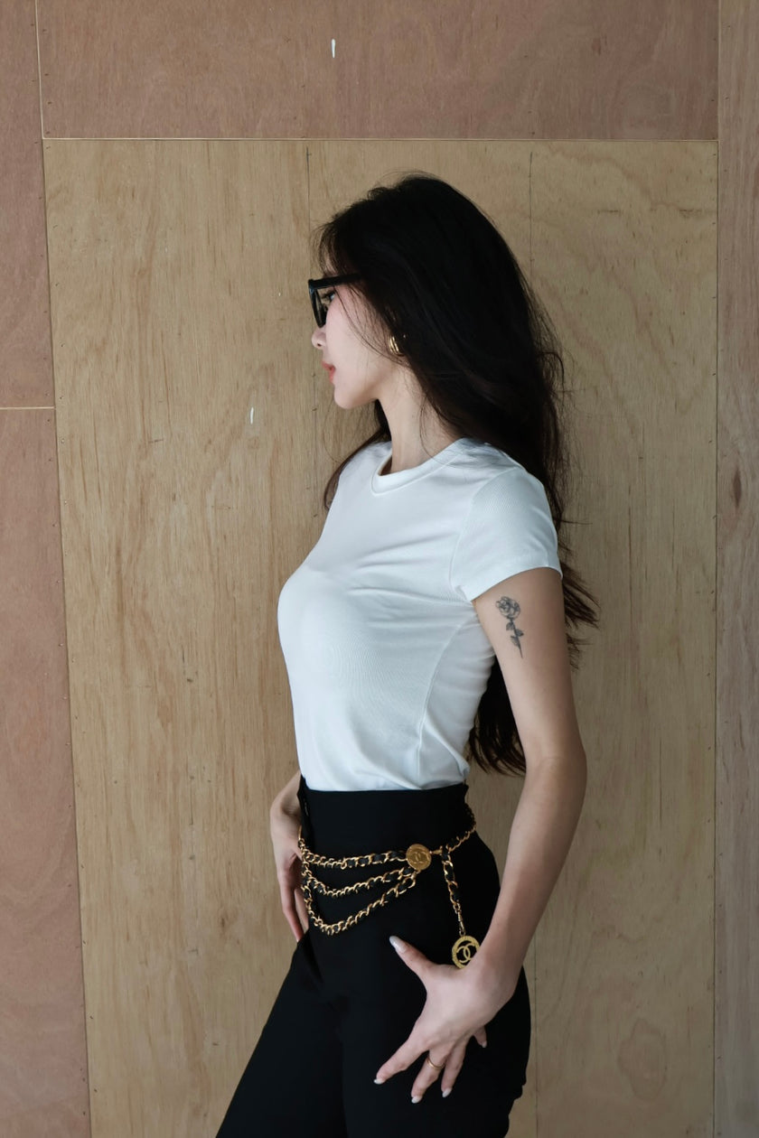 博主感基礎款Ｔ-白