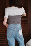 Straight-leg slim-fitting light-brushed jeans
