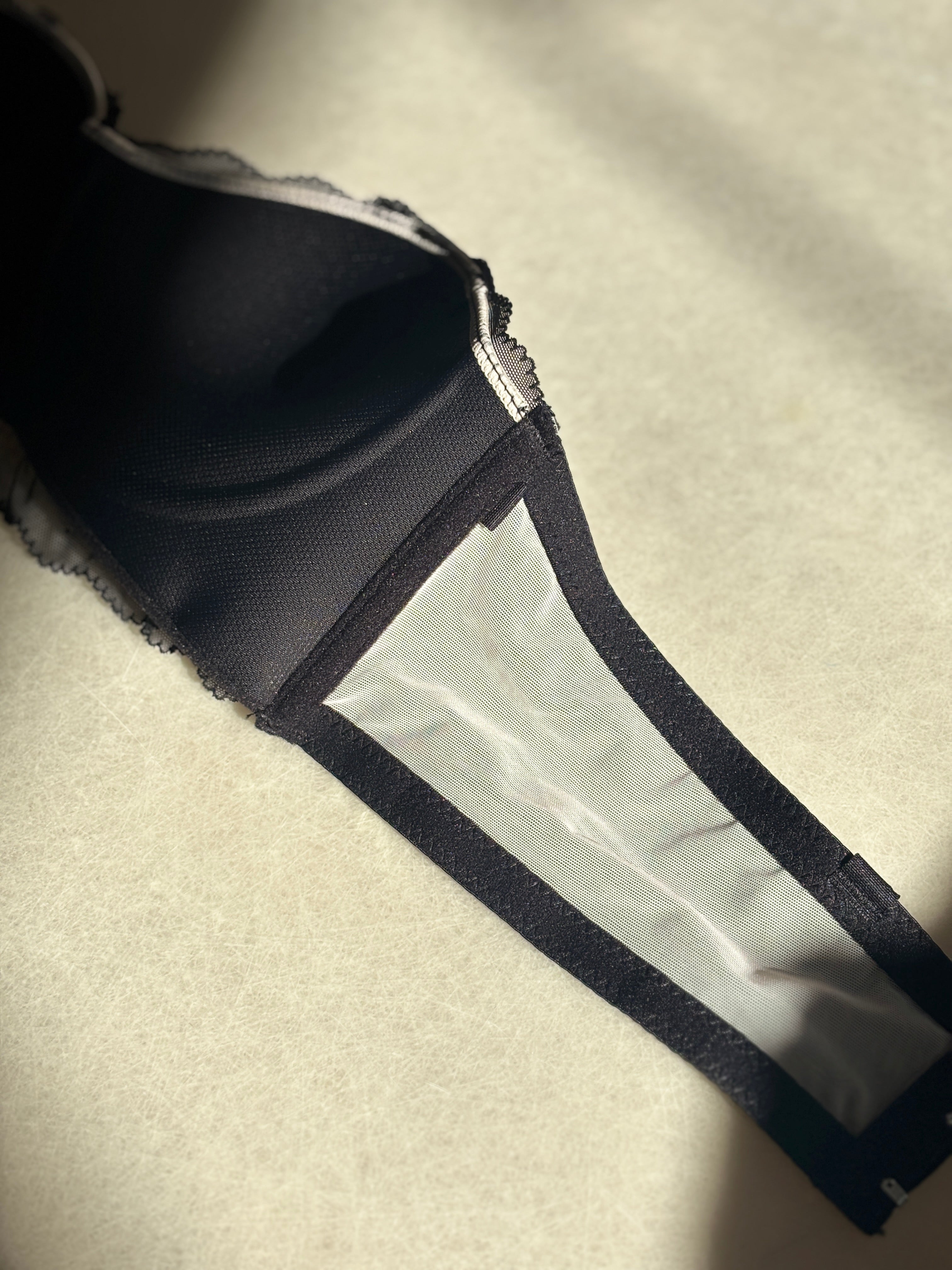 法式蕾絲兩穿內衣組-粉