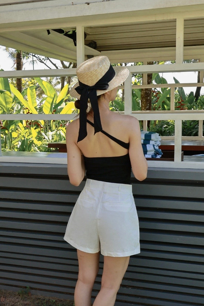 夏日多穿法bra top-黑